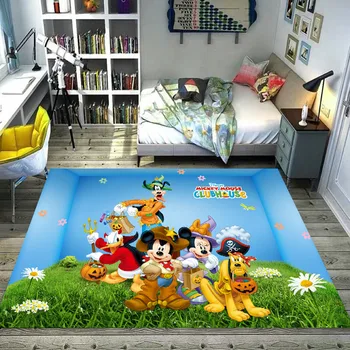

Disney Mickey Frozen Household Non-slip Floor Stepping Mat Door Mat Living Room Mat Bathroom Rug Printed Washable Kitchen Floor