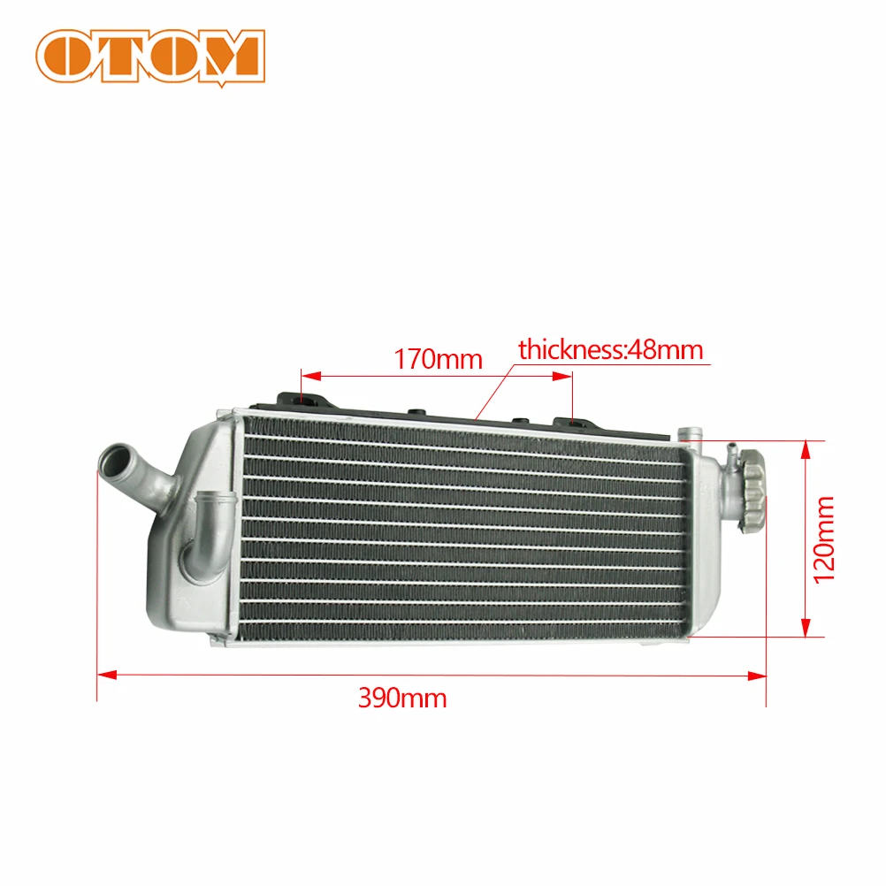OTOM радиатор мотоцикла бак для воды охладитель для KTM HUSQVARNA SX125 SXF250 XC250 SX250 FC250 FX350 TC250 TE150 TX алюминиевый сплав