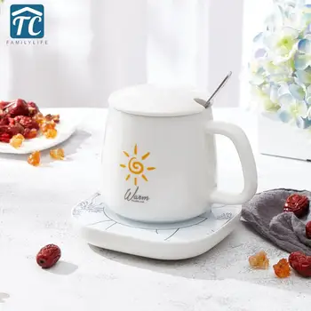 

Teapot Insulation Base Smart Touch Thermostat Milk Coffee Heater Tea Stove Office Home Cup Heating Warmer Water Heating Pad