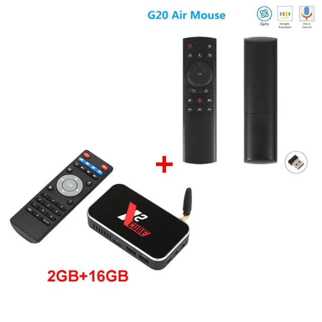 X2 cube 2,4G/5G WiFi 1000M LAN Smart Android tv Box Amlogic S905X2 4 Гб DDR4 32 Гб X2 Pro Android 9,0 телеприставка 4K медиаплеер - Цвет: x2 cube add g20s