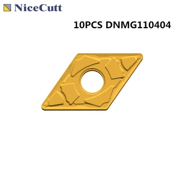 

Nicecutt 10pcs DNMG110404 Tungsten Carbide Lathe Turning Insert Processed Steel For Lathe Tool Holders PDJNR Freeshipping