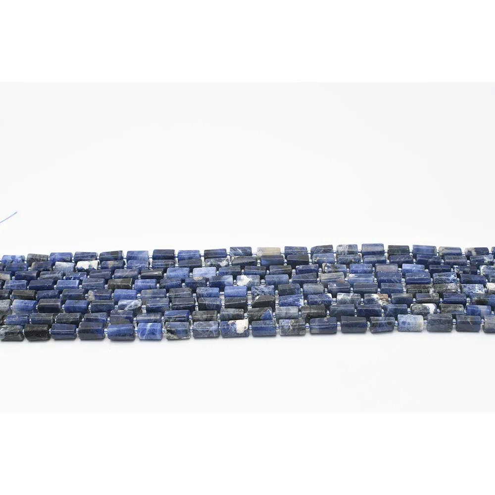 10X12mm AA Natural Smooth sodalite irregular cylindrical Stone Beads For DIY necklace bracelet jewelry make 15 