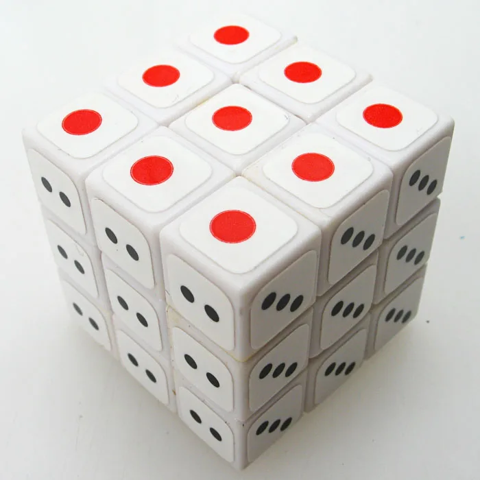 Maru Dice 3x3x3 волшебный скоростной куб головоломка 3,0 см снижение давления Белый 3x3 cubo magico профессиональная развивающая игрушка для детей