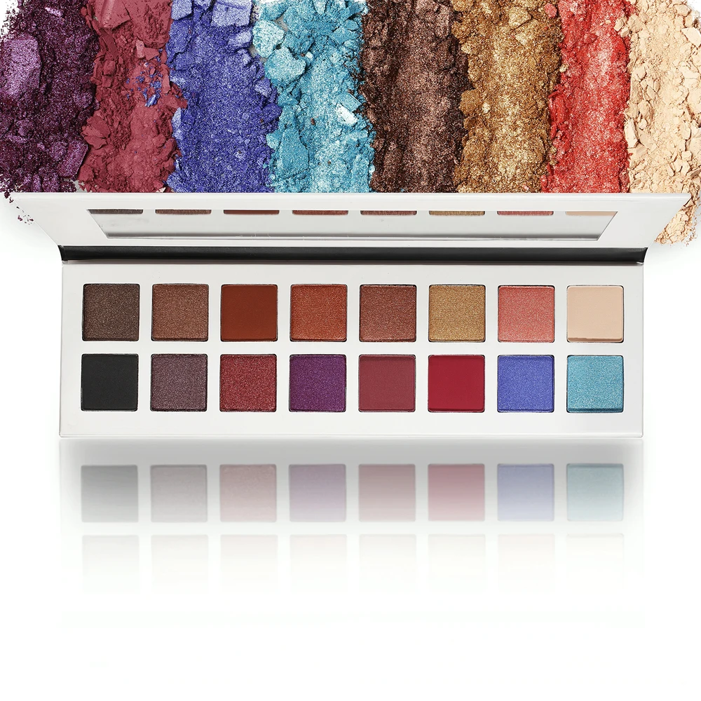 OEM Private Label christmas eyeshadow color for brown eyes hypoallergenic makeup vegan cosmetics no logo custom