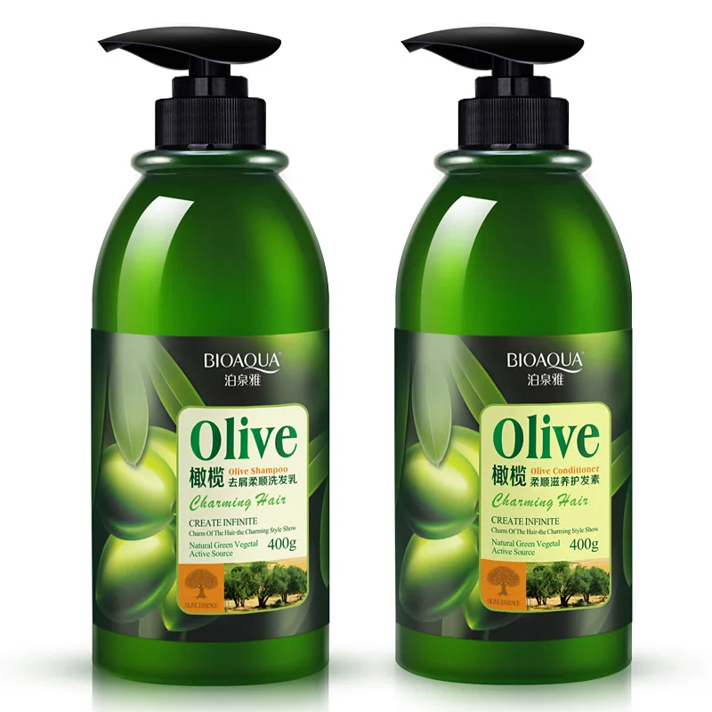 

Boquanya Olive Shampoo Dew Hair Conditioner Wash Nursing Suite Combination Itching Refreshing Oil-control Care Hot Selling