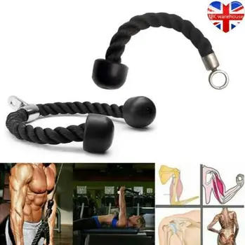 

35cm Triceps Rope Pull Down Cord Heavy Duty Rope For Home Gym Bodybuilding Exercise Gym Workout Fitness
