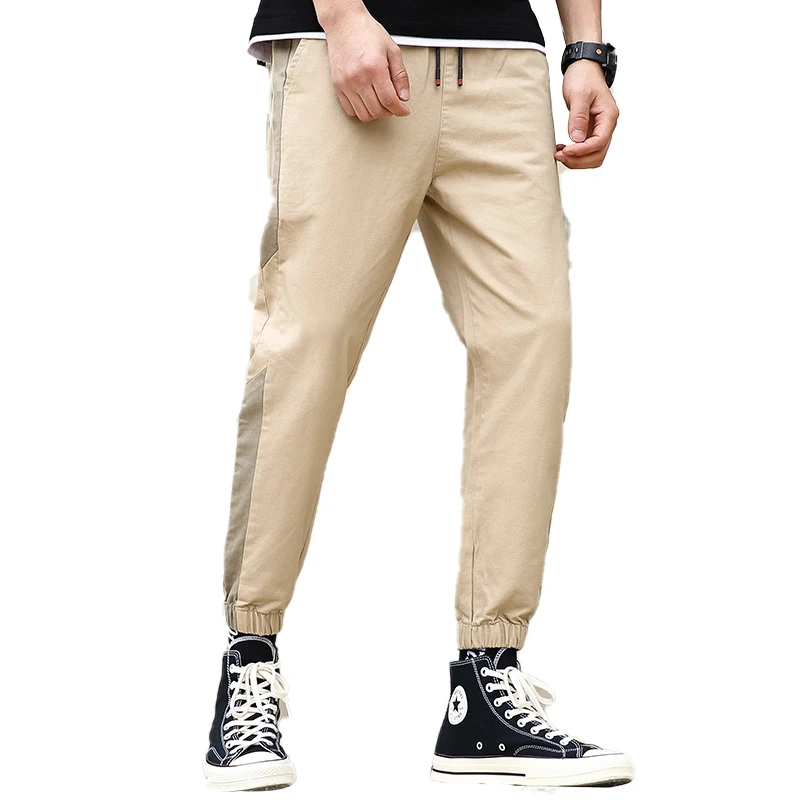 

Fashion Brand Men Casual Pants New Street trend Male Drawstring Pants Men's Hip Hop Ankle-Length Pants Pencil Trousers