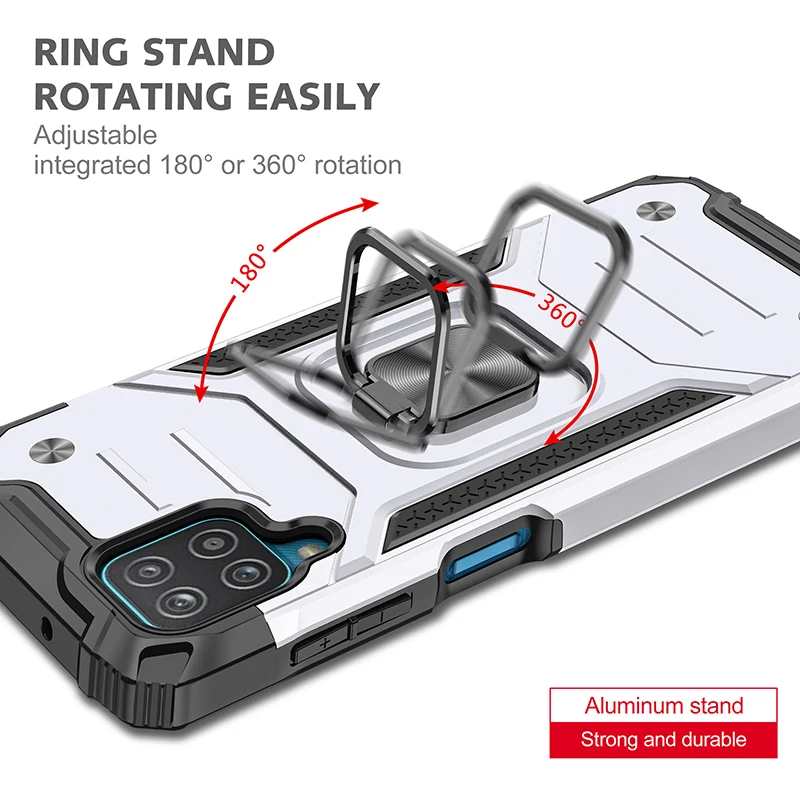 silicone case samsung Magnetic Case Cover for Samsung Galaxy A12 Case Samsung A12 Armor Shockproof Military Defender Car Holder Phone Case A 12 cute samsung cases