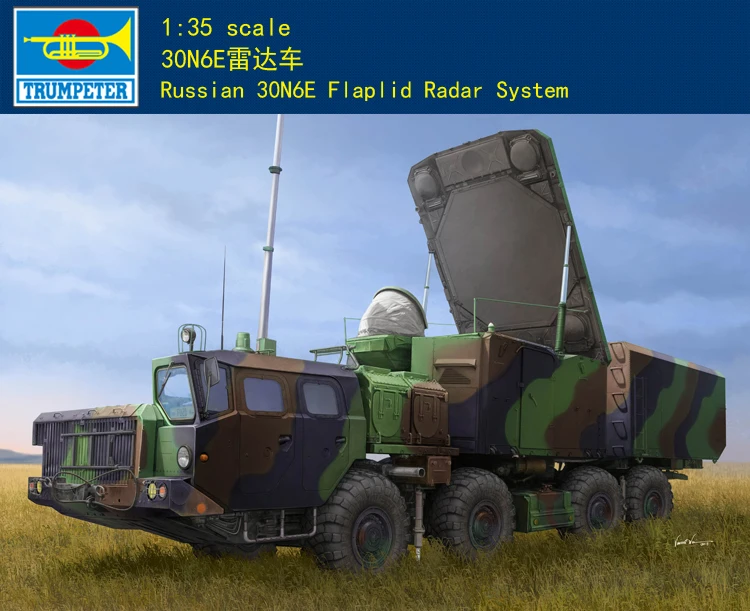 Trumpeter 01043 1/35 Model Kit Russian 30N6E Flaplid Radar System Truck Vehicle TH11294-SMT6