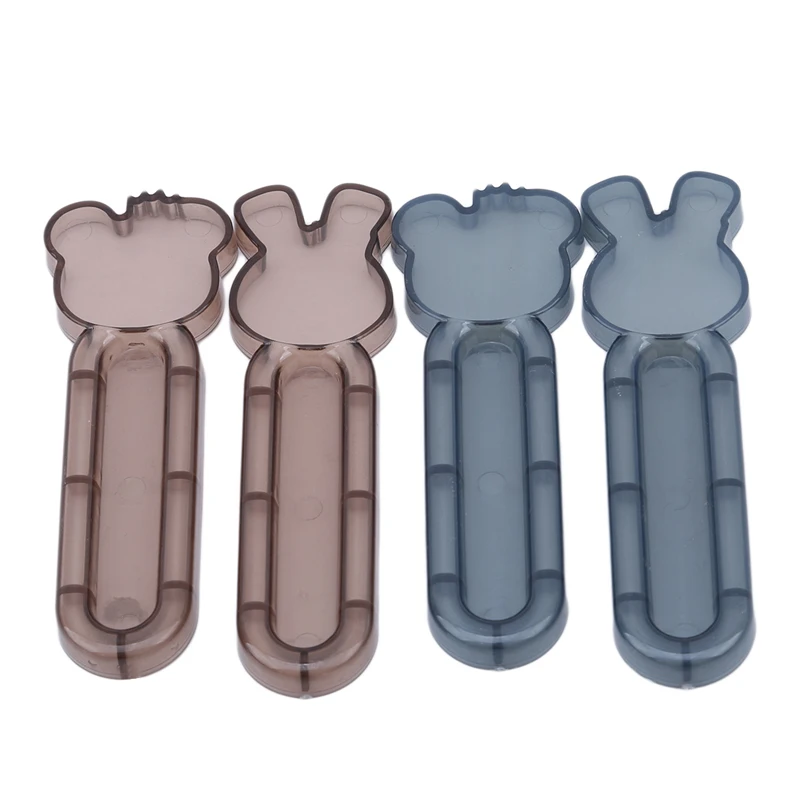 2pcs Cute Cartoon Rabbit Bear Cabinet Cupboard Handles Drawer Handle and Knobs Easy Open Tools Furniture Kitchen Door Handle