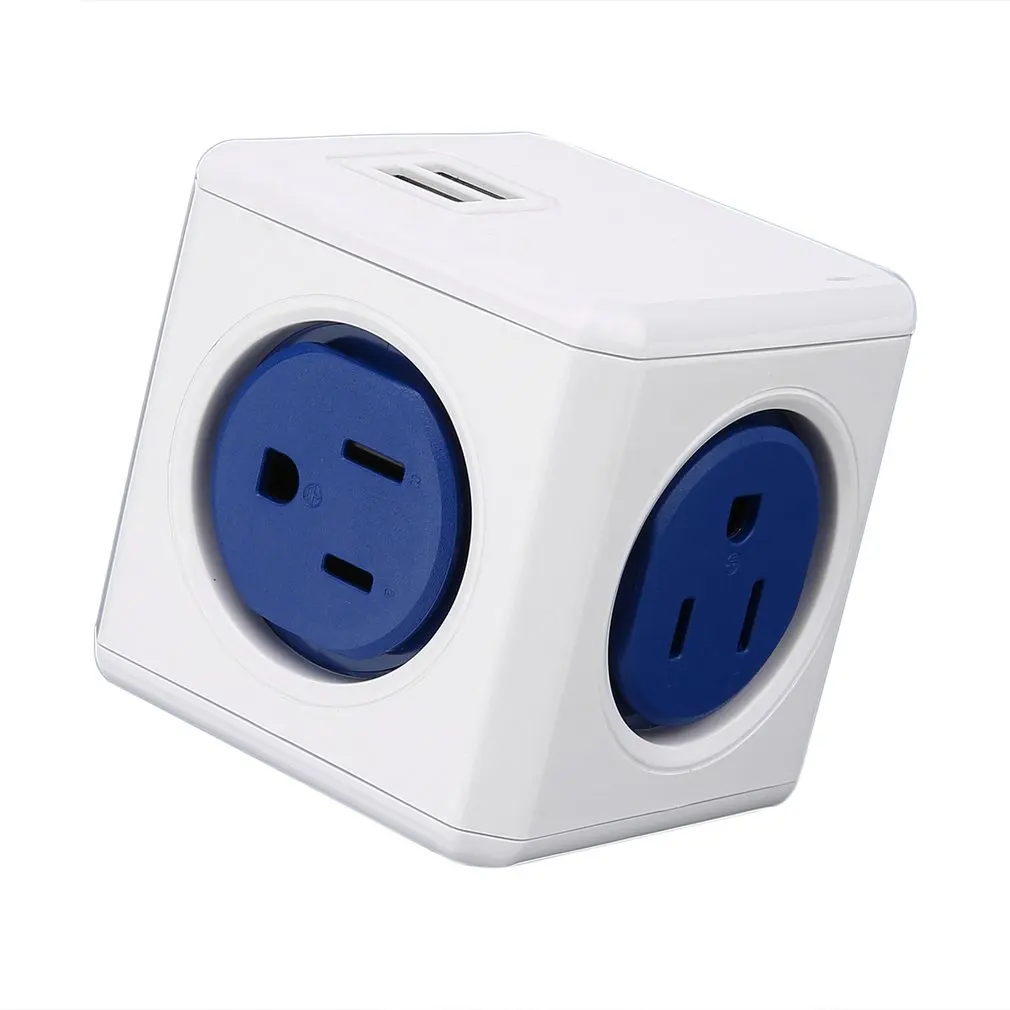 США Plug power Cube shape домашняя офисная настенная розетка адаптер мульти-силовые розетки полоса удлинитель адаптер розетка