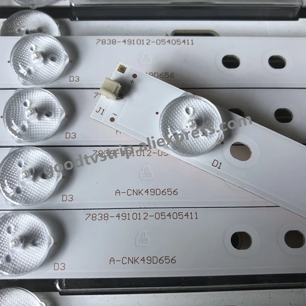 504 мм 9 шт./лот Светодиодная лента-подсветка для A-CNK49D656 7838-491012-0540511 для гс hiba 49L310U 49L420U LC490DUY-SHA2 K490WDR1