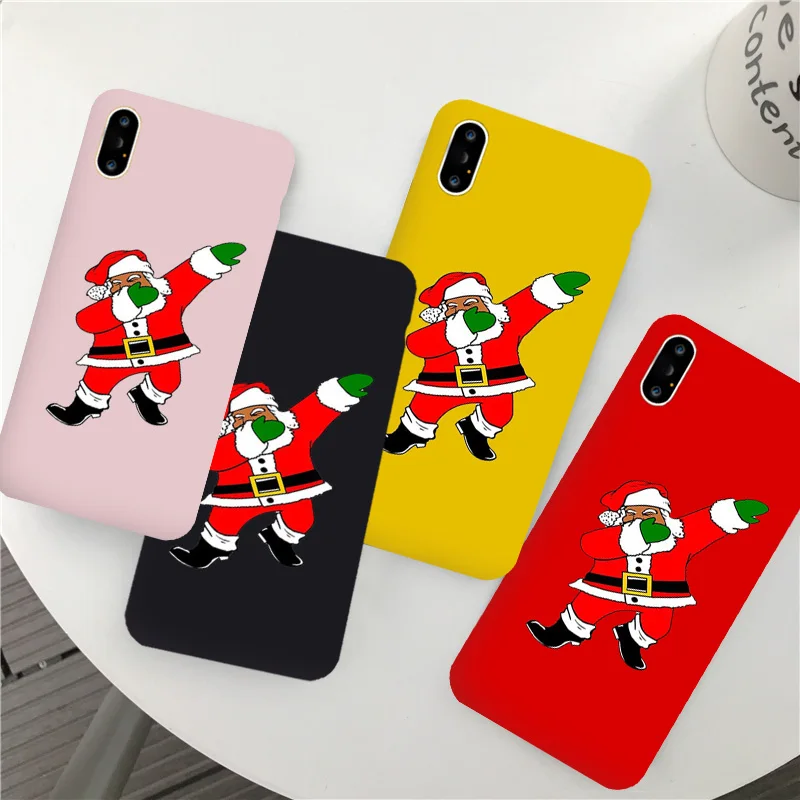 Чехол для телефона с рождественским рисунком для iphone 11 Pro Max XS XR XS Max Cartoon Santa Play чехол с видом баскетбола для iphone X 6 6s 7 8 Plus Coque