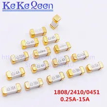 0451 1808/2410 SMD 0.25A/0.5A/0.75A/1A/1.5A/2A/3A/3.15A/4A/5A/6.3A/7A/8A/10A/12A/15A Быстрый Удар одноразовый предохранитель 250мА/ 500mA/750mA