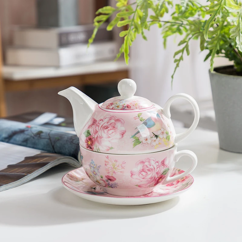 

Ceramic tea set coffee cup high quality teapot set / bone china coffee cup saucer and American style afternoon tea cup WY32605