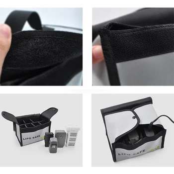 

Lipo Safe Bag Fireproof Explosionproof Waterproof Large Capacity Battery Storage Bag for Li-Battery Storage and Charging DQ