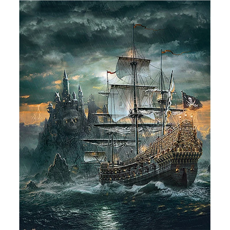 5D Алмазная вышивка море пейзаж Вышивка крестом Diy алмазной живописью со стразами