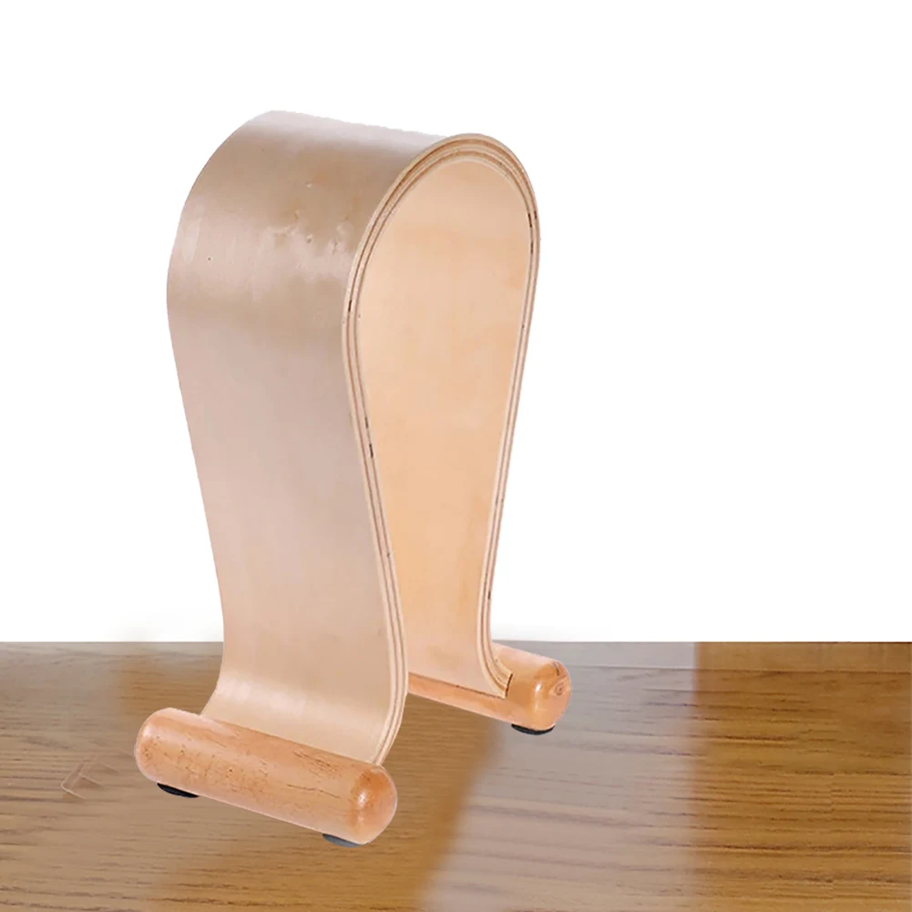 Wooden Accessories Desk Hanger Office Home Decoration Headphone Holder Non Slip Portable Storage Display Universal U Shaped