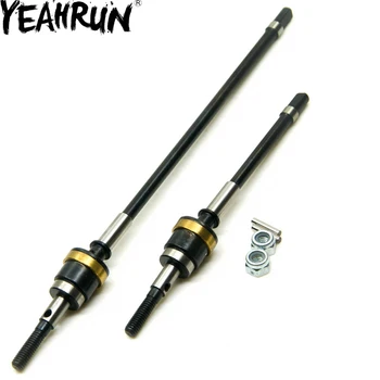 

YEAHRUN HD Steel Front Axle CVD Drive Shafts Set For 1/10 RC Crawler Axial Wraith
