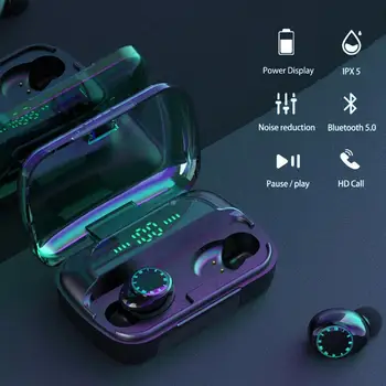 

Bluetooth 5.0 Mini Sport Headset TWS Wireless Earphones Earbuds Headphones waterproof headphones