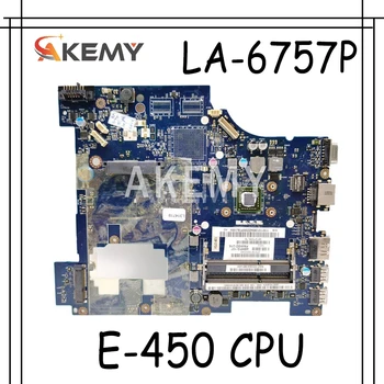 

SAMXINNO For Lenovo Ideapad G575 EME300 Laotop Mainboard PAWGD LA-6757P Motherboard E-450 CPU