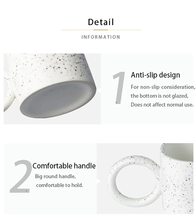 كوب من السيراميك بتصميم غريب ومميز