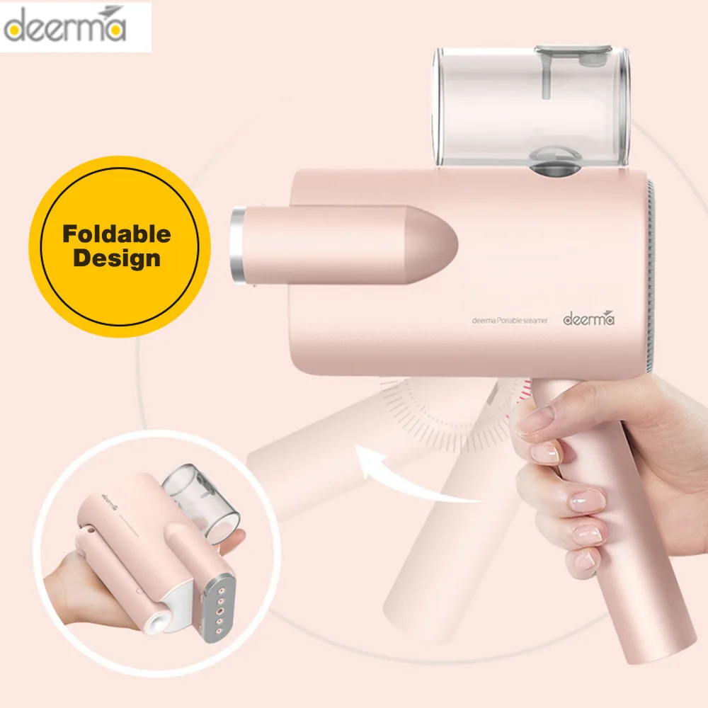Online 2019 nuevo Deerma 220v vaporizador de mano para ropa, plancha de vapor portátil para el hogar, cepillos para ropa para electrodomésticos