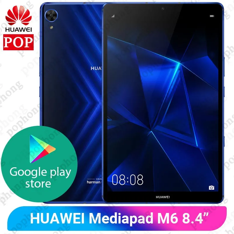 

Original Huawei Mediapad M6 8.4 inch 4GB 64GB WIFI tablet PC Kirin980 Octa Core Android 9.0 Google play 6100mAh Type-C 2560x1600