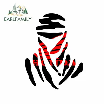 

EARLFAMILY 13cm For Dakar Graffiti Car Stickers Comical Decal Funny Occlusion Scratch Vinyl Material For JDM SUV RV Decoration