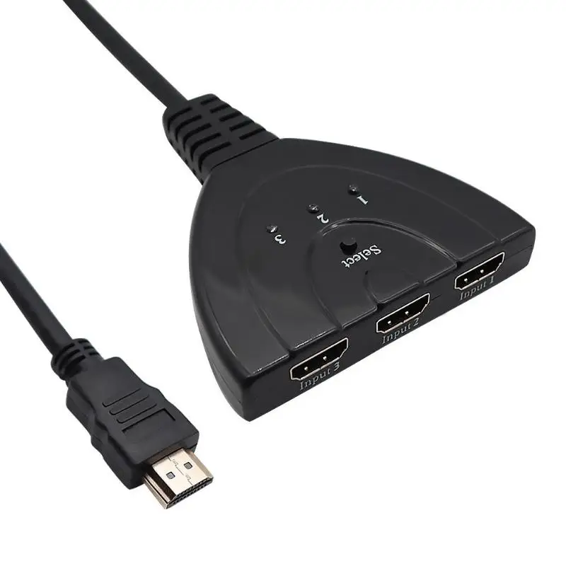 Мини 3 порта Переходник HDMI разветвитель Кабель 1.3b 4K* 2K 1080P Переключатель HDMI 3 в 1 выход порт концентратор для HDTV Xbox PS3 PS4