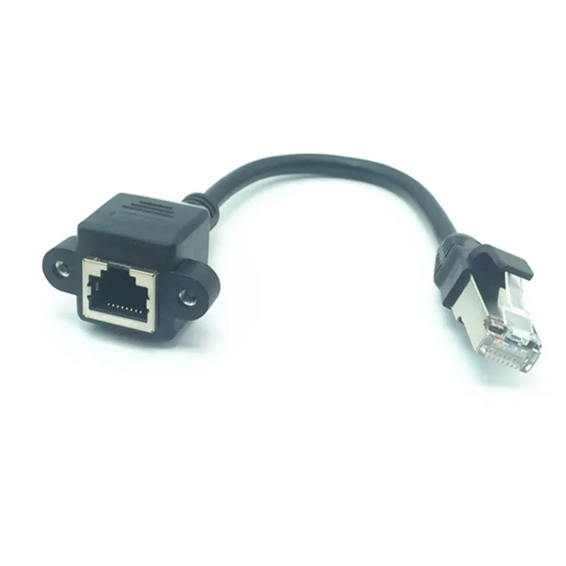10 см RJ45 8P8C расширение сети LAN винт кабель панель штекер к гнезду Ethernet| |