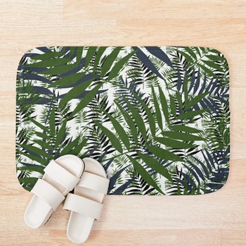 

tropical greenery Bath Mat Anti Slip Bath Mat bathroom carpet Rug 3D Printed Water Absorption Bathroom Carpet Rug Living Room