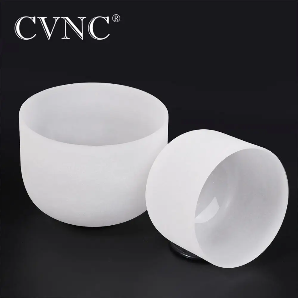 CVNC 2шт 8 &quotC и 10&quot F кварцевые матовые хрустальные поющие чаши|bowl singing|bowl heartbowl crystal |