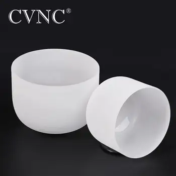 

CVNC 2pcs 8"C and 10"F Quartz Frosted Crystal Singing Bowl