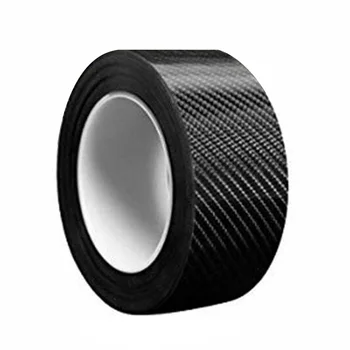 

3CM*5M Carbon Fiber Vinyl Film Carbon Sticker Fiber Protector Sill Scuff Cover Car Door Body Anti Scratch Strip