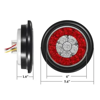 

4-Inch Turn Signal Light Car Auto Combo Brake Stop Tail Backup 16 LEDs