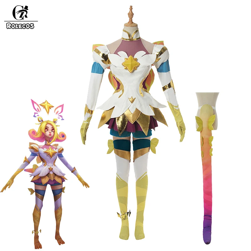 ROLECOS Игра LOL Neeko престиж Косплей Костюм Star Guardian косплей костюм хвост любопытный