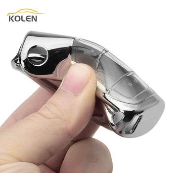 Soft TPU Car Remote Key Case Cover For Ford Fiesta Focus 3 Ecosport Kuga B-Max C-Max Escape Folding Key Holder Shell Accessories - Soft TPU Car Remote Key Case Cover For Ford Fiesta Focus 3 Ecosport Kuga B