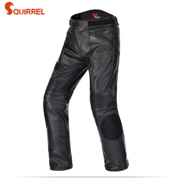 

Motorcycle riding pants men's PU leather waterproof wear-resistant locomotive slim fit pants fall proof racing pants