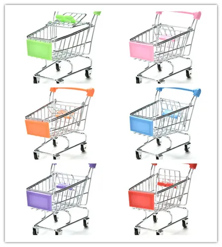 

New Colorful Funny Mini Supermarket Shopping Cart Trolley Pet Bird Parrot Hamster Toy