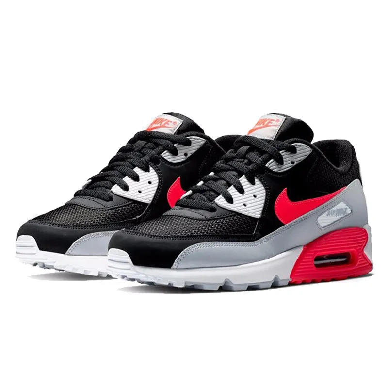 Original Authentic NIKE AIR MAX 90 ESSENTIAL Running Shoes for Men Fashion Comfortable Leisure Fitness Jogging Sneakers AJ1285