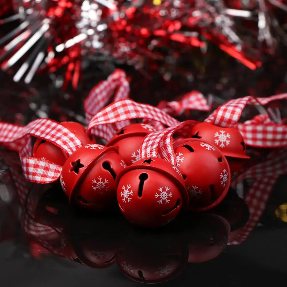 20 шт. новогодние металлические колокольчики в виде снежинок|Рождественские