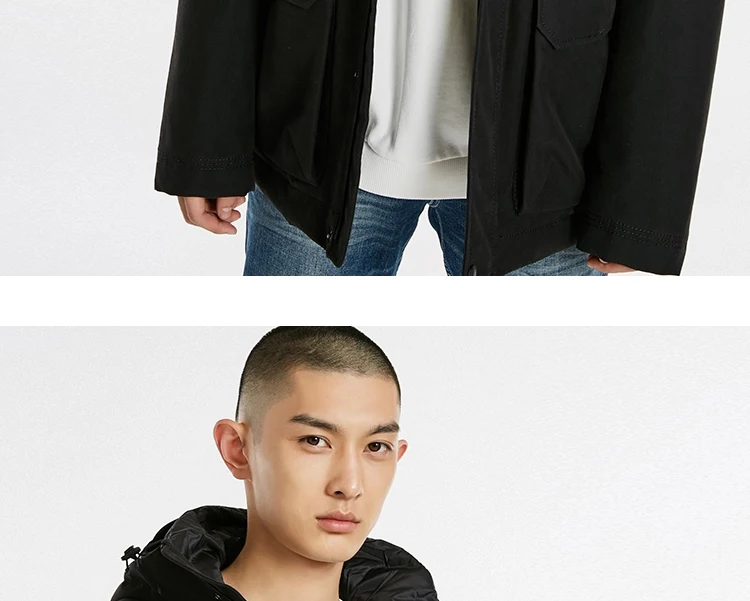 JackJones Мужская короткая парка с капюшоном куртка с подкладом мужская одежда 218409516