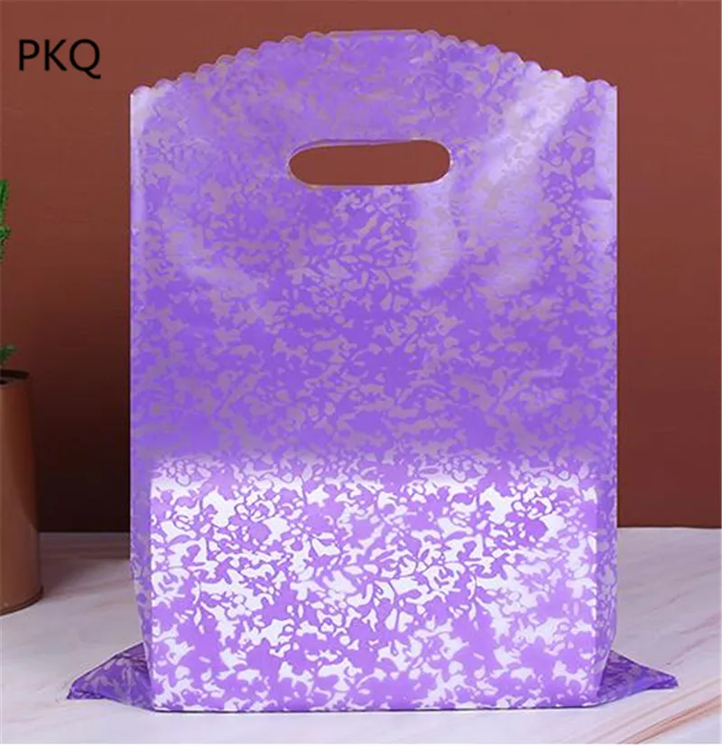 10 шт. 25*35 см/20*26 см кружевной бант пластиковый мешок для покупок с ручкой ткань подарочная упаковка Пакеты матовый пакет ручка сумка
