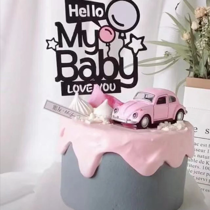 Топпер для торта «С Днем Рождения» мой Капкейк с надписью «Baby» Топпер для детского душа день рождения девочки мальчика украшения для торта для вечеринки вечерние принадлежности