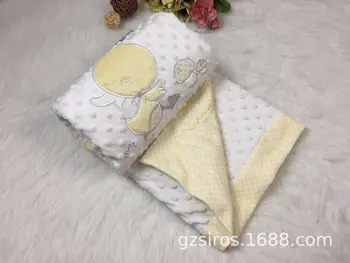 

Carterliebe. Double-deck Embroidered Bubble Pressure Animal Pattern Exceed Soft Blanket Air Conditioner Carpet Multipurpose