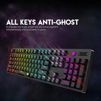 

MK851 RGB Mechanical Keyboard English Professional Gaming Keyboard For PUBG FPS LOL Keybord Gamer for Computer PC Laptop