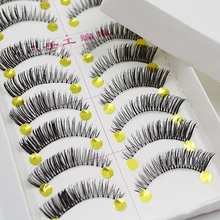 50 пар, Длинные Накладные ресницы для женщин, Черные Накладные ресницы, полная полоска, ресницы, инструменты для красоты, ресницы для наращивания, толстые ресницы