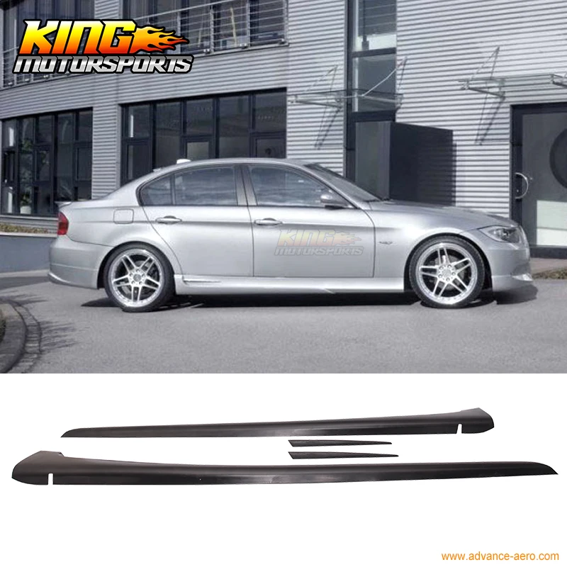 Voor 2006-2010 Zwart Pu AC-S Stijl 2 Stuks Side Rok Bodykit Voor Bmw E90 4Dr Sedan Voor 2006-2010 Zwart Pu AC-S Stijl 2 Stuks Side Rok Bodykit Voor Bmw E90 4Dr Sedan