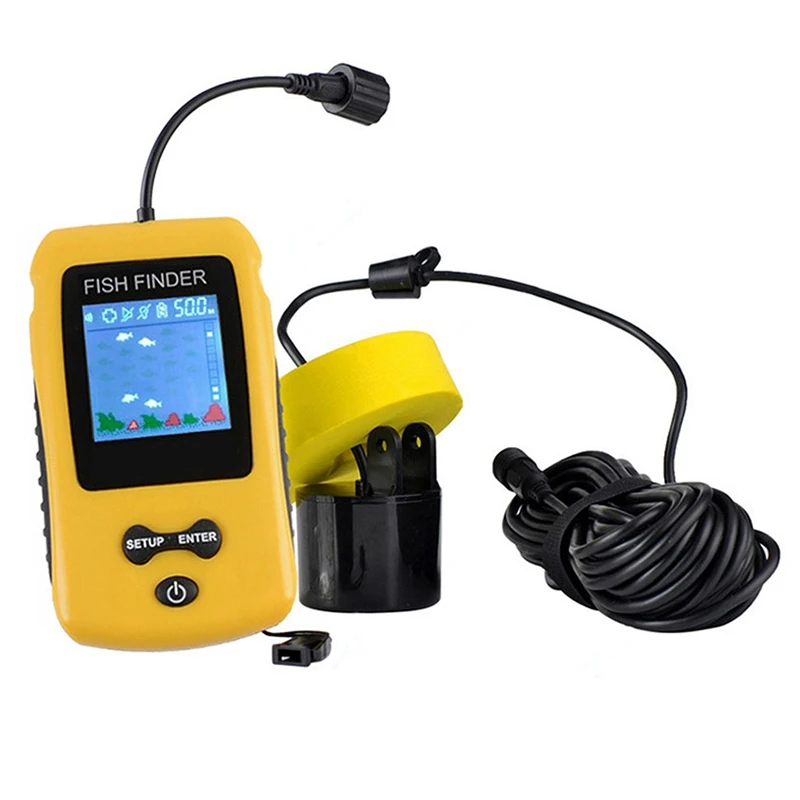  Portable Sonar Fish Finder With Coloured Lcd Display Screen Fish Finder Fishing Lure Echo Sounder F